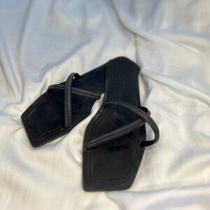 Carlotha Ray Rubber Slides - Grey/Black - Size 8